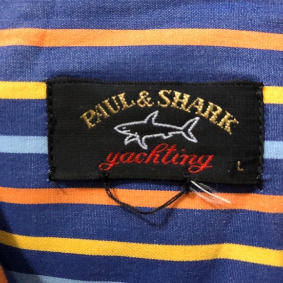 ⬇️85 Paul and Shark Yachting Striped Button Down L - Picture 2 of 4